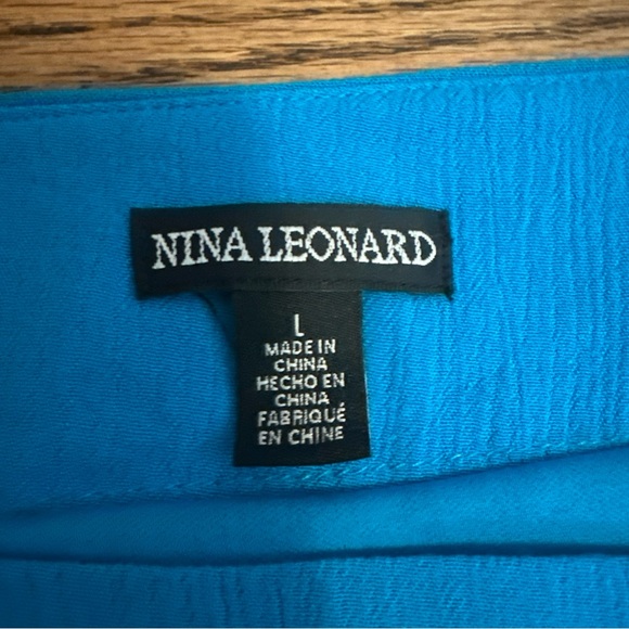 Nina Leonard Vibrant Blue Women's Blouse - Picture 4 of 6